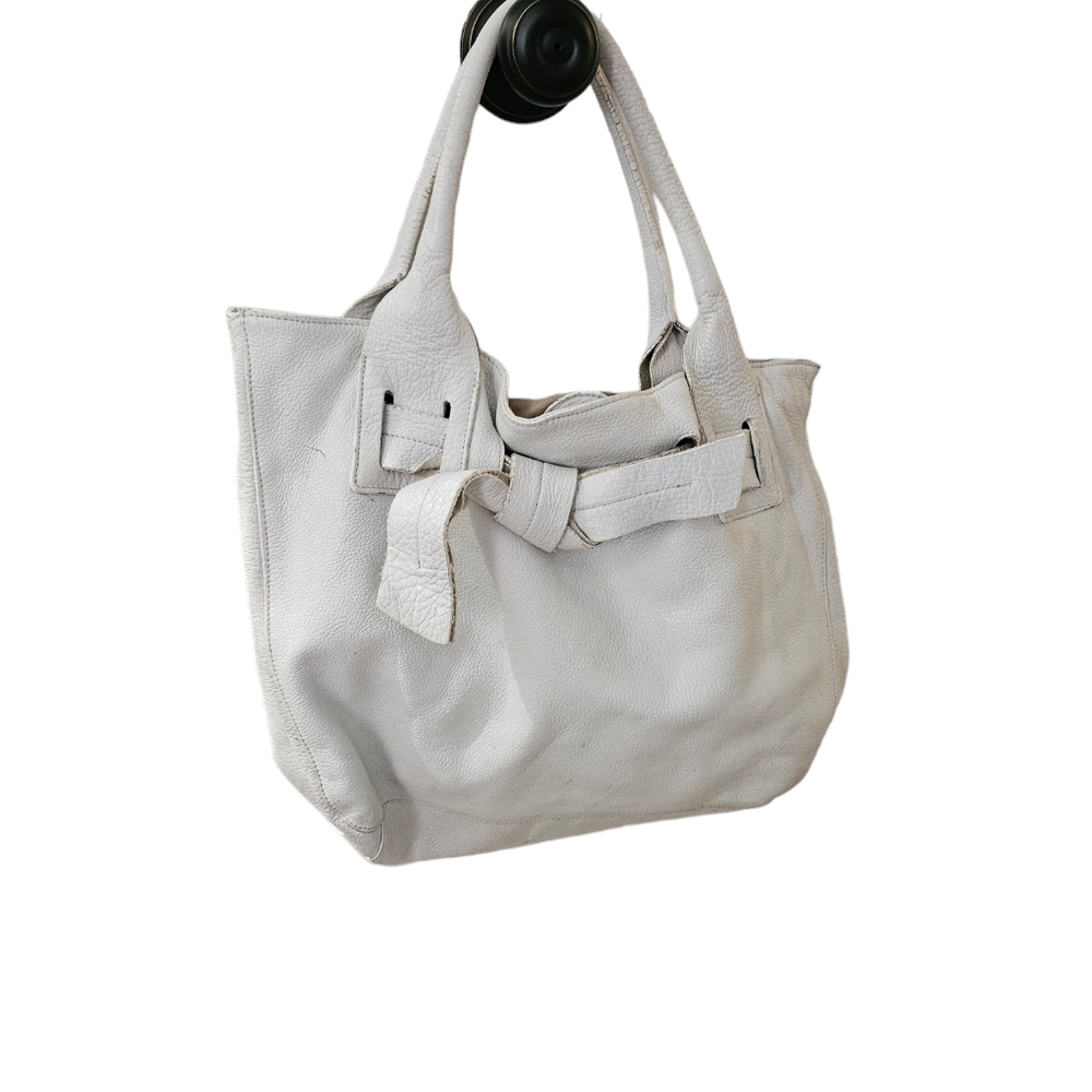 Vintage Perlina White Leather Purse